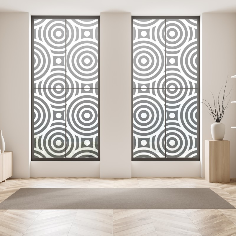 Naklejka na okno Toskania zachód słońca aleja cyprysów – Wallissimo®