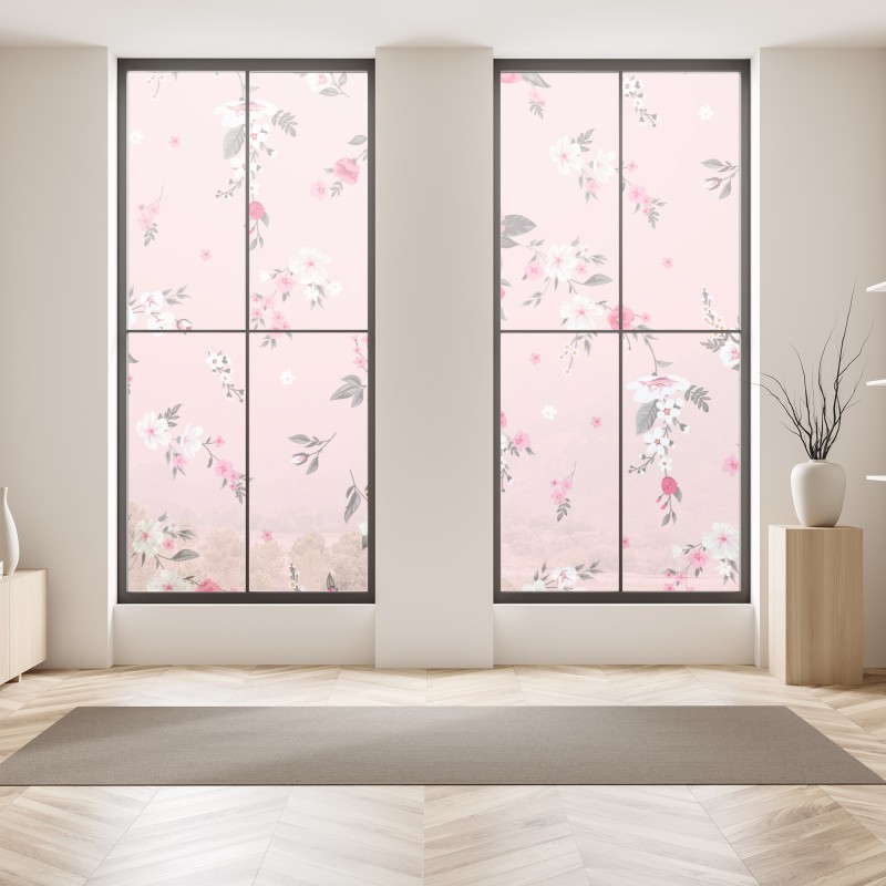 Naklejka na okno panorama lotnicza wybrzeża Rodos – Wallissimo®