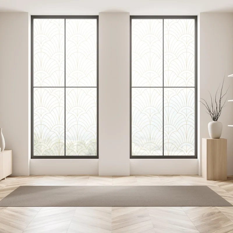 Naklejka na okno złoty wzór art deco – Wallissimo® Naklejka na okno złoty wzór art deco – Wallissimo®