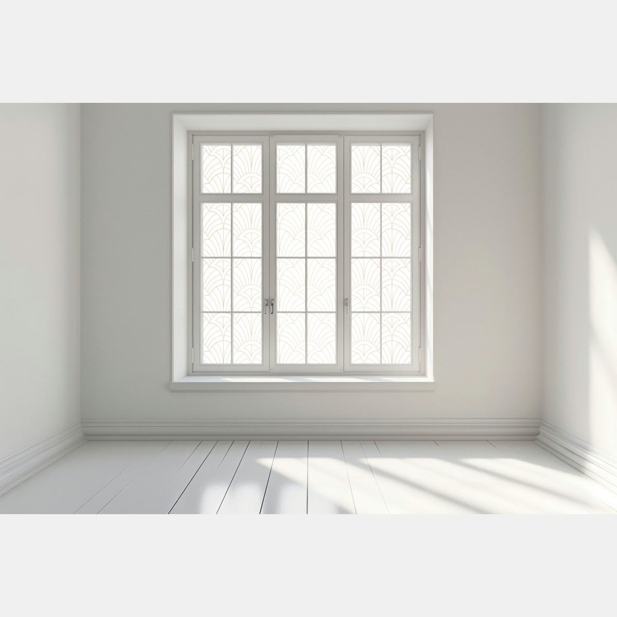 Naklejka na okno złoty wzór art deco – Wallissimo® Naklejka na okno złoty wzór art deco – Wallissimo®