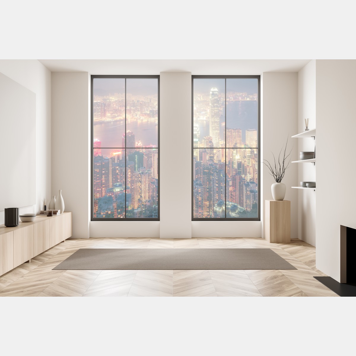 Naklejka na okno Hongkong nocny widok ze szczytu Victoria Peak – Wallissimo® Naklejka na okno Hongkong nocny widok ze szczytu Victoria Peak – Wallissimo®