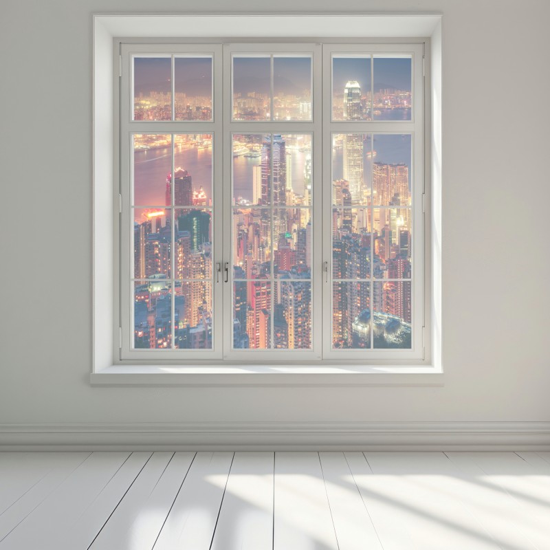 Naklejka na okno Hongkong nocny widok ze szczytu Victoria Peak – Wallissimo® Naklejka na okno Hongkong nocny widok ze szczytu Victoria Peak – Wallissimo®