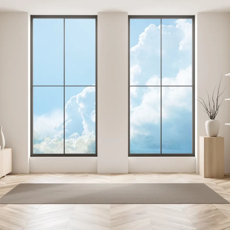 Naklejka na okno złote słoneczniki – Wallissimo®