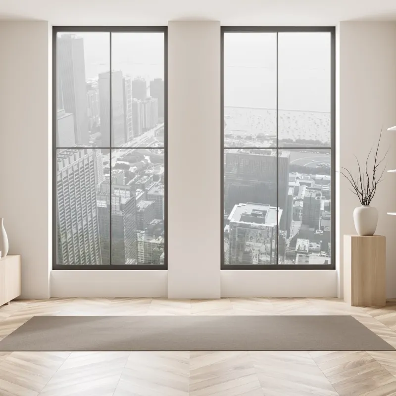 Naklejka na okno złote geometryczne fasety – Wallissimo®