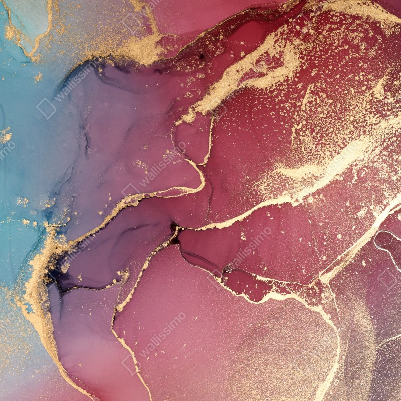 Naklejka na okno abstrakcyjne marmurowe tło w odcieniach turkusu i fioletu ze złotem – Wallissimo® Naklejka na okno abstrakcyjne marmurowe tło w odcieniach turkusu i fioletu ze złotem – Wallissimo®