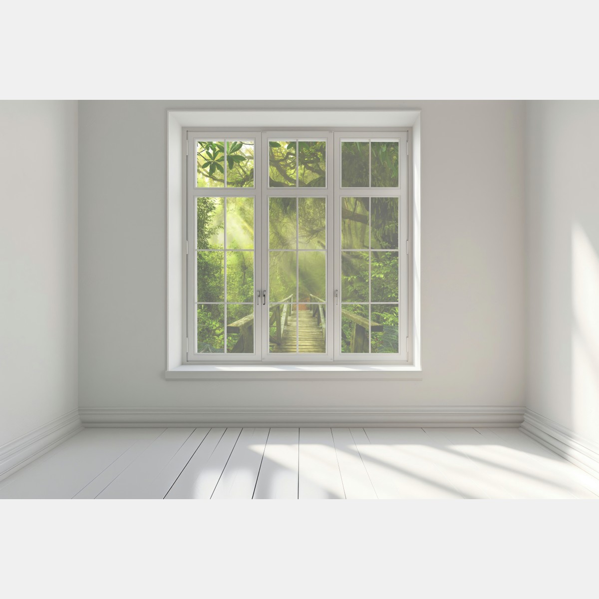 Naklejka na okno słoneczna leśna ścieżka – Wallissimo® Naklejka na okno słoneczna leśna ścieżka – Wallissimo®