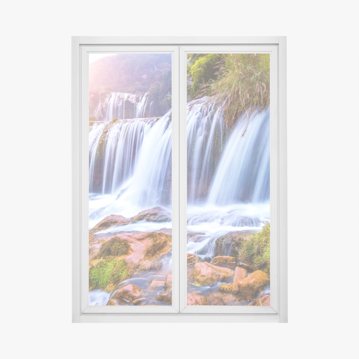 Window decal Jiulong waterfall in Luoping, China