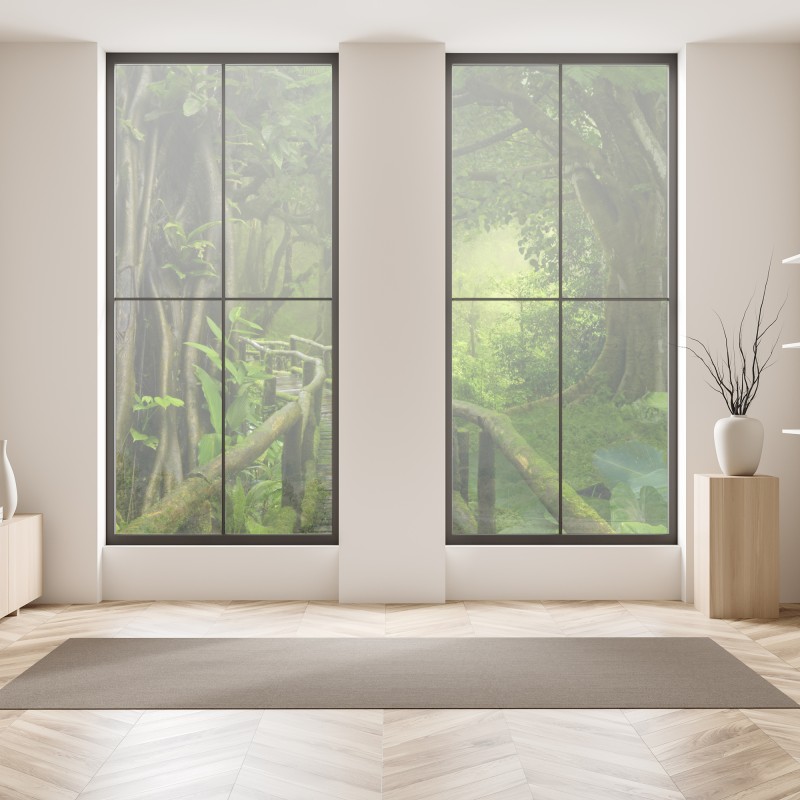 Naklejka na okno złote słoneczniki – Wallissimo®