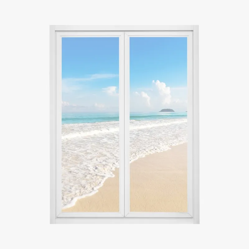 Naklejka na okno plaża Karon, Phuket: spokojne morze