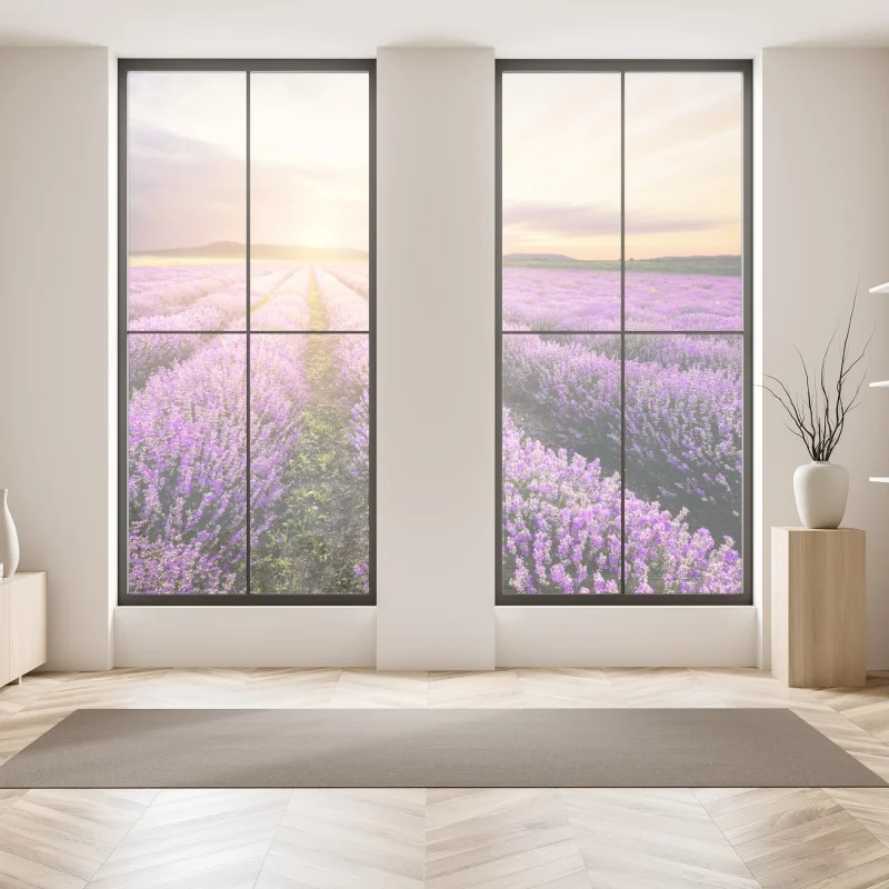 Naklejka na okno złoty art deco wzór okręgów – Wallissimo®