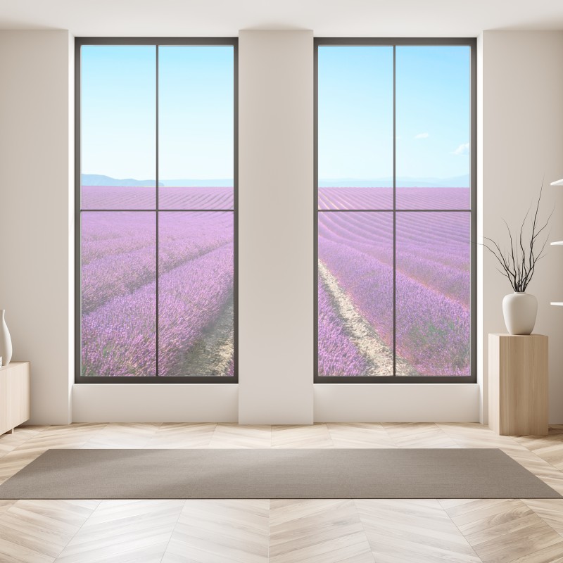 Naklejka na okno Sveti Stefan, Czarnogóra historyczny kurort na wyspie – Wallissimo®