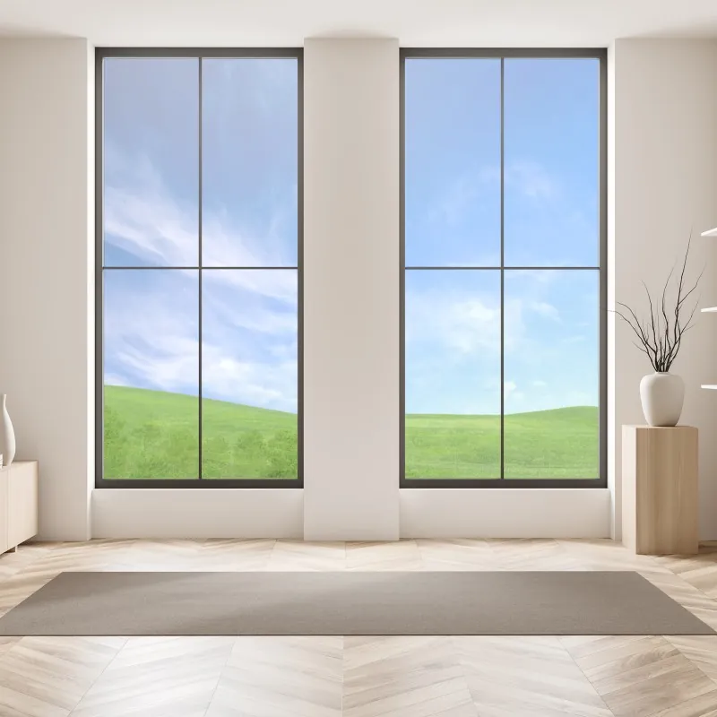 Naklejka na okno abstrakcyjne marmurowe tło w odcieniach turkusu i fioletu ze złotem – Wallissimo®