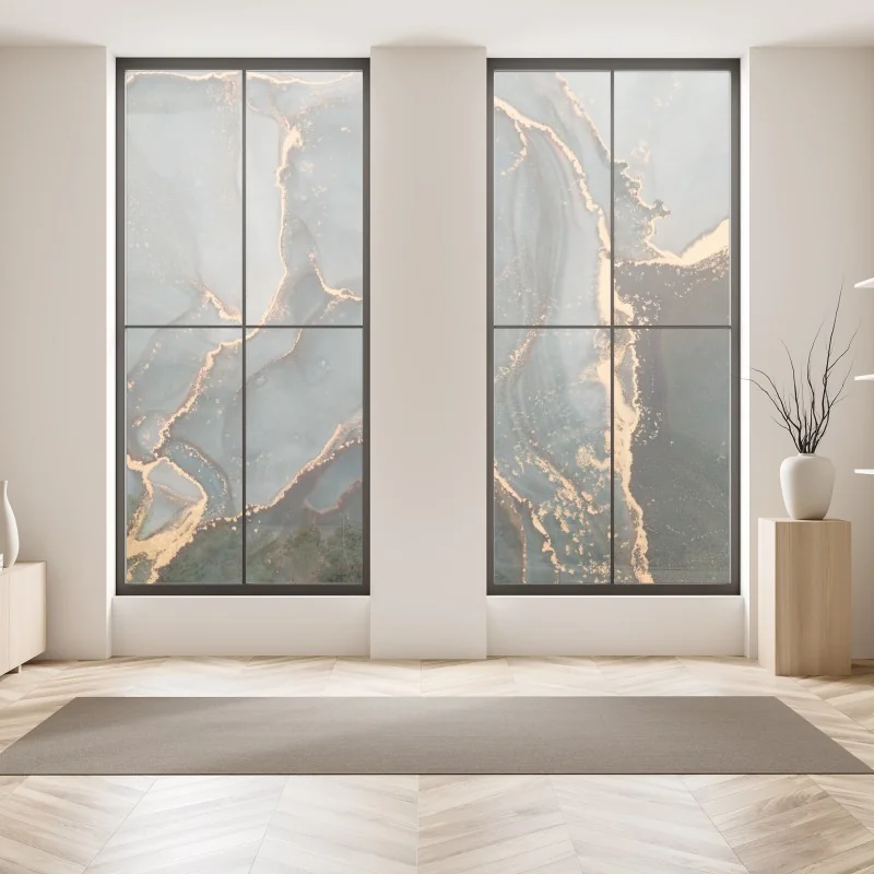 Naklejka na okno majestatyczne klify nad turkusowym oceanem – Wallissimo®