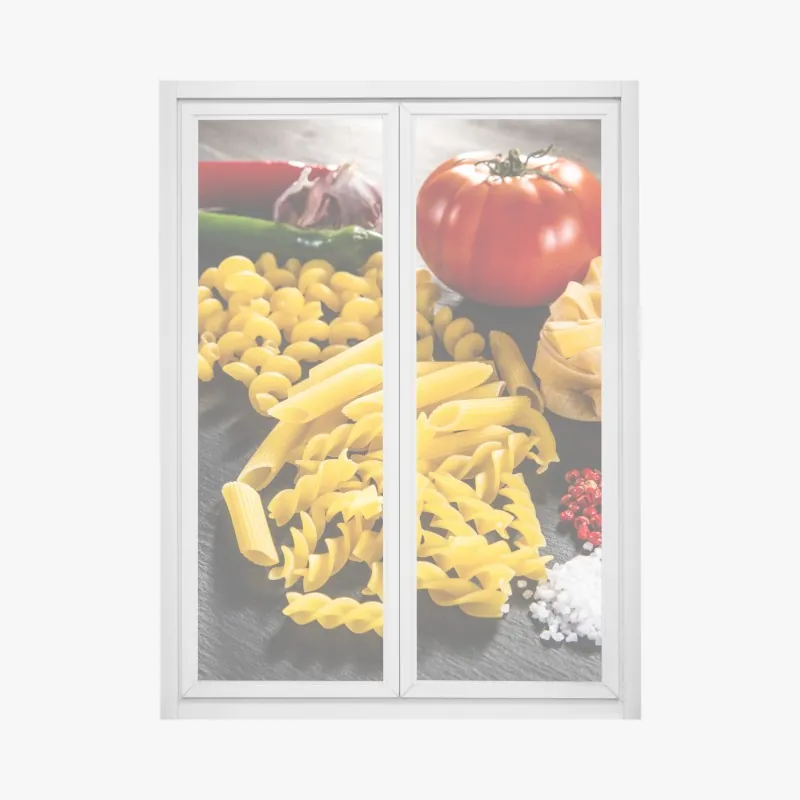 Naklejka na okno żywy warstwowy gradient górski – Wallissimo®