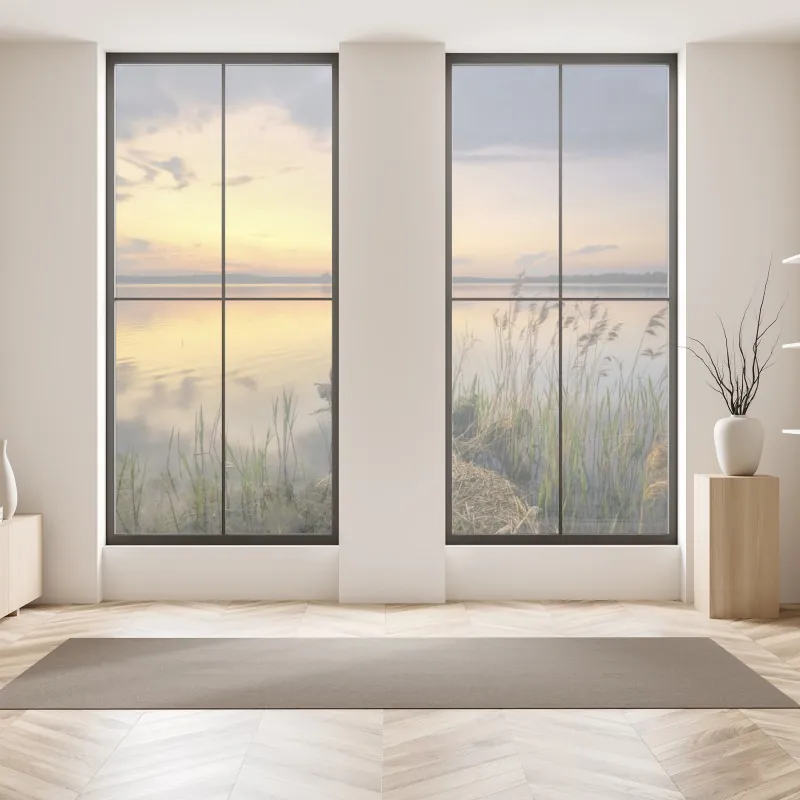 Naklejka na okno panorama lotnicza wybrzeża Rodos – Wallissimo®