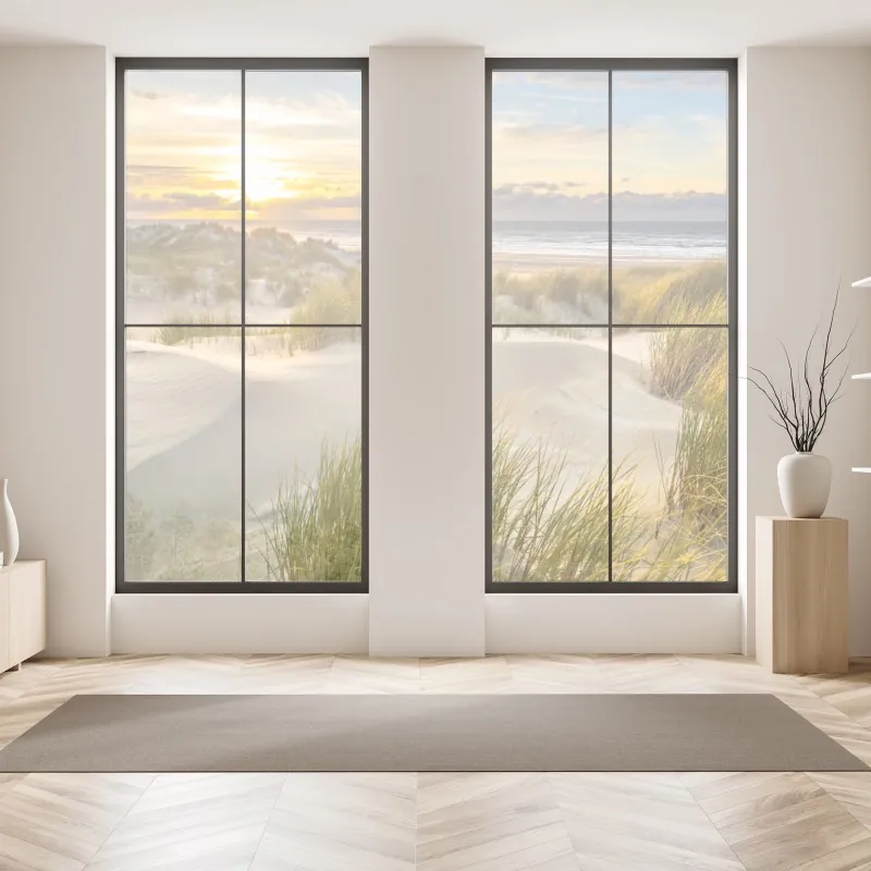 Naklejka na okno żywy warstwowy gradient górski – Wallissimo®