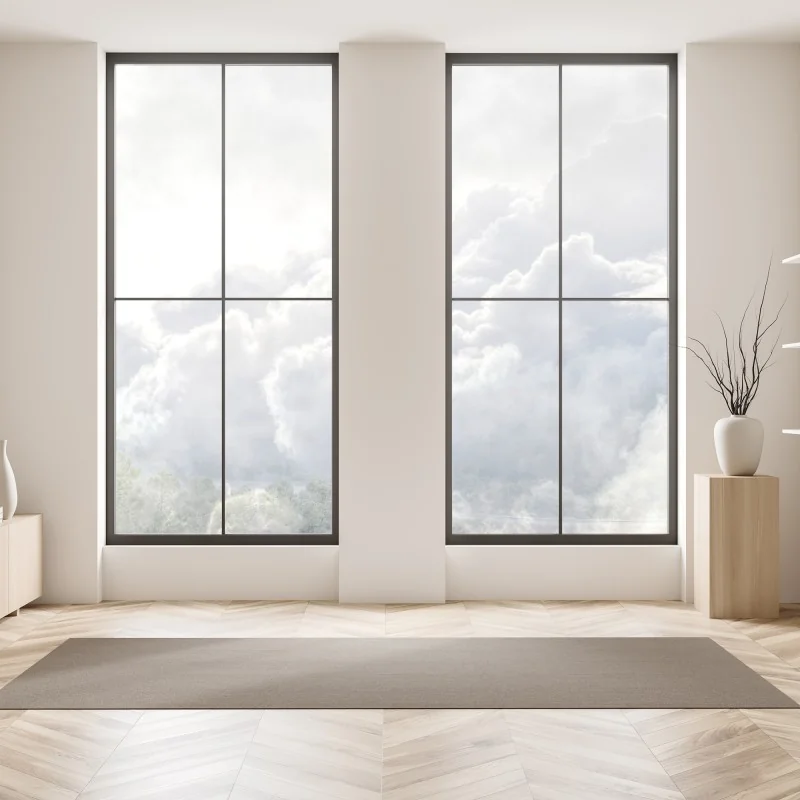 Naklejka na okno trzy dmuchawce na turkusowym tle – Wallissimo®