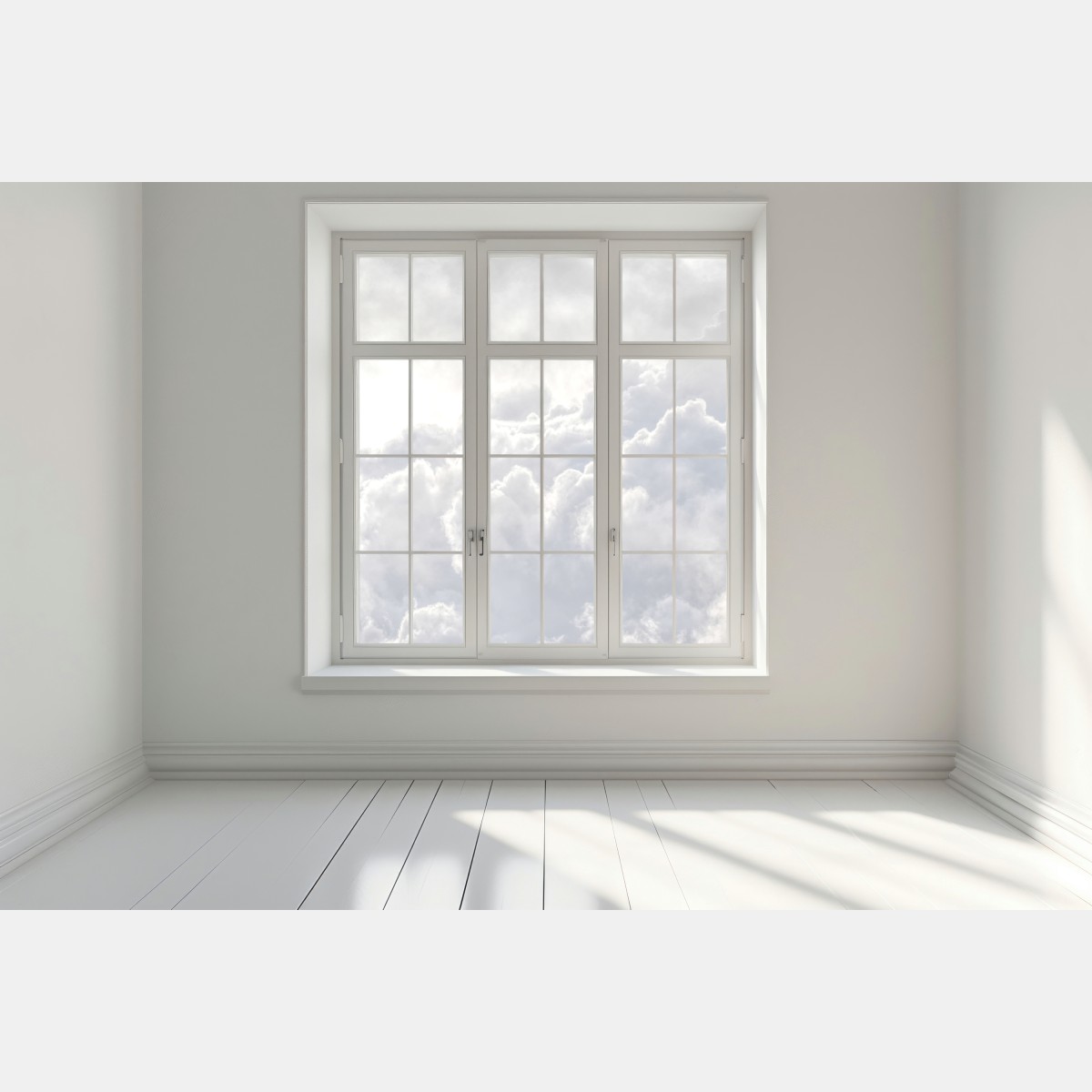 Naklejka na okno eteryczny pejzaż chmur – Wallissimo® Naklejka na okno eteryczny pejzaż chmur – Wallissimo®