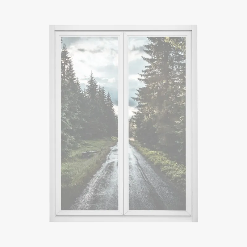 Naklejka na okno bukiet czerwonych róż w zbliżeniu – Wallissimo®