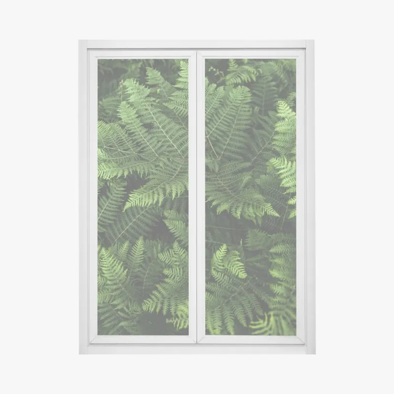 Naklejka na okno Sveti Stefan, Czarnogóra historyczny kurort na wyspie – Wallissimo®