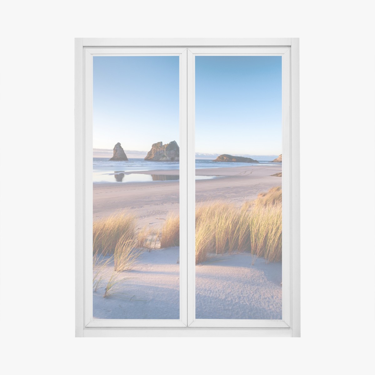 Window decal Wharariki Beach coastal sunrise