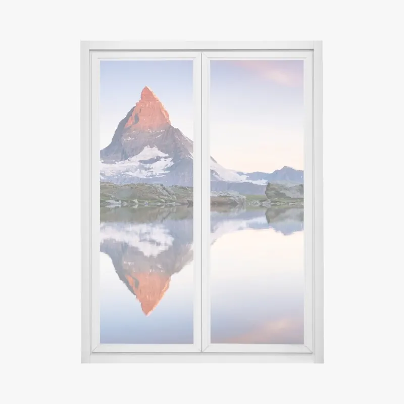 Naklejka na okno trzy dmuchawce na turkusowym tle – Wallissimo®