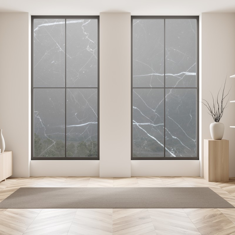 Naklejka na okno senny wschód słońca nad mglistym torfowiskiem – Wallissimo®