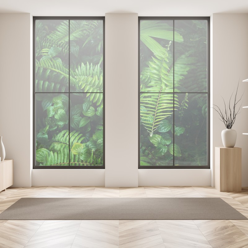 Naklejka na okno Sveti Stefan, Czarnogóra historyczny kurort na wyspie – Wallissimo®