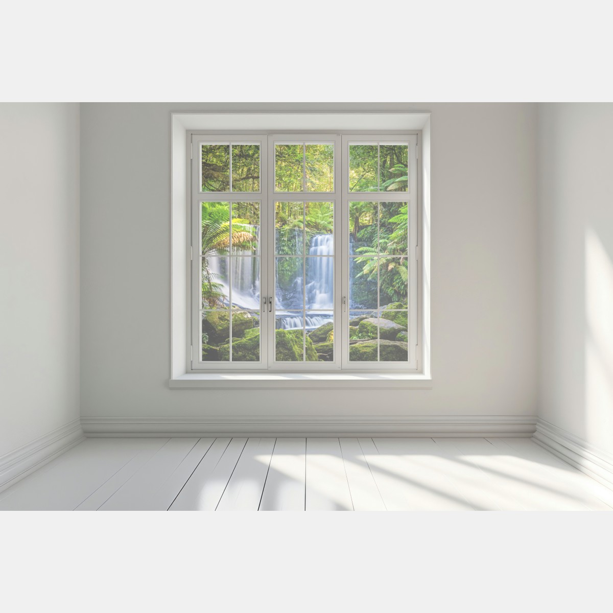 Naklejka na okno bujny wodospad w Mt Field National Park, Tasmania – Wallissimo® Naklejka na okno bujny wodospad w Mt Field National Park, Tasmania – Wallissimo®