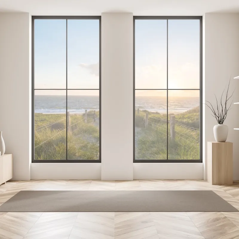 Naklejka na okno różowy wzór z piwoniami – Wallissimo®