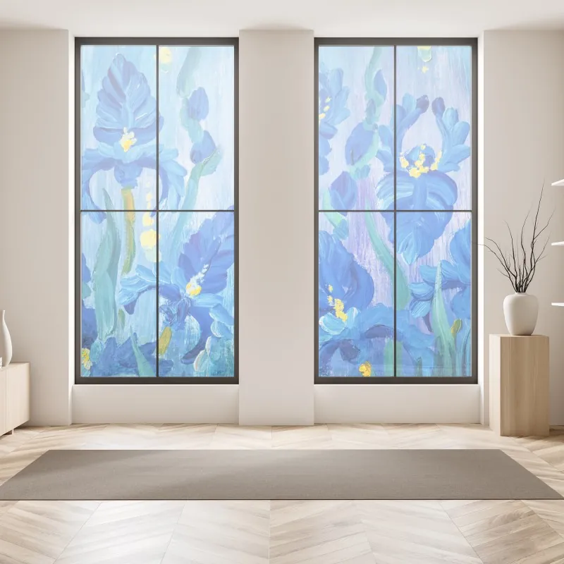 Naklejka na okno majestatyczny Matterhorn odbity w alpejskim jeziorze – Wallissimo®