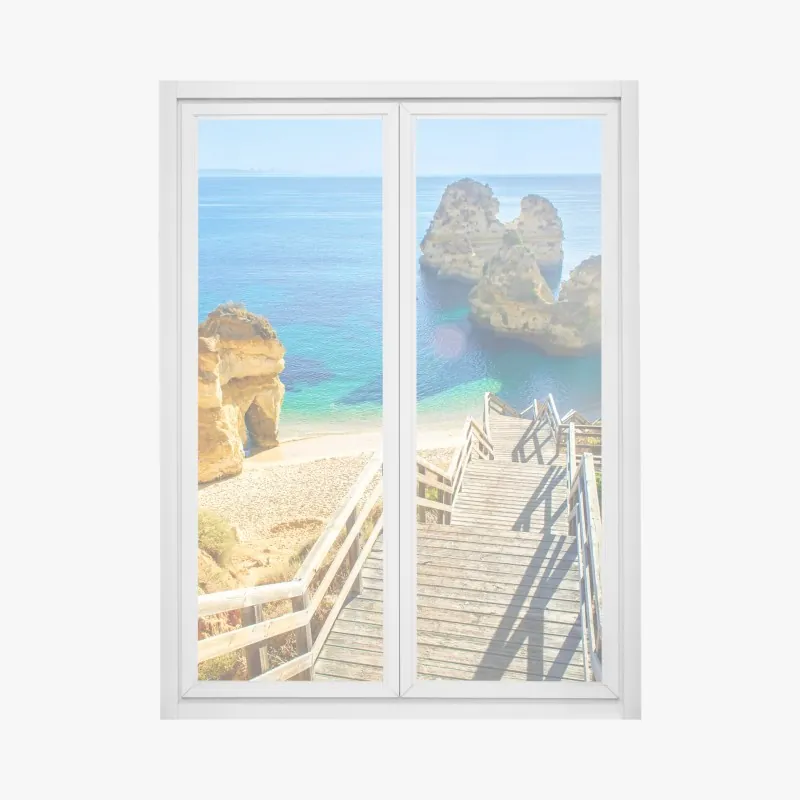 Naklejka na okno złote geometryczne fasety – Wallissimo®