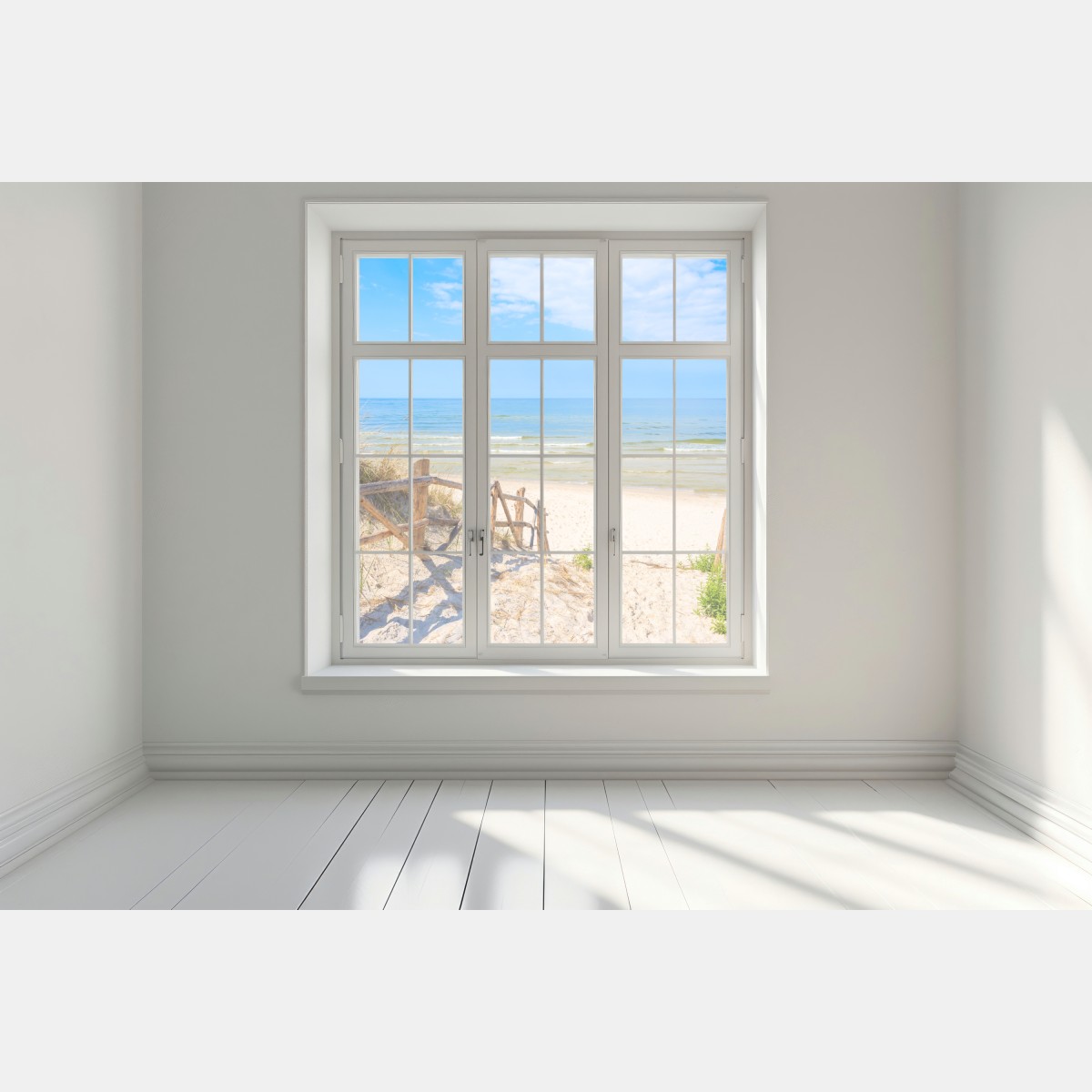 Naklejka na okno wejście na plażę w Lubiatowie, Polska – Wallissimo® Naklejka na okno wejście na plażę w Lubiatowie, Polska – Wallissimo®