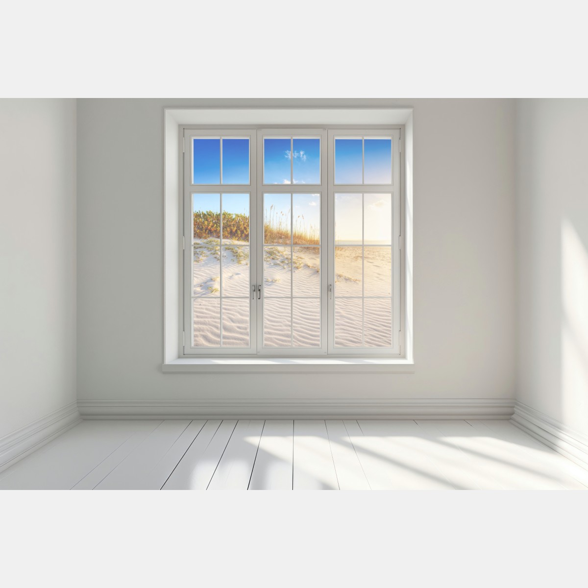 Naklejka na okno zachód słońca nad wydmami Grace Bay – Wallissimo® Naklejka na okno zachód słońca nad wydmami Grace Bay – Wallissimo®