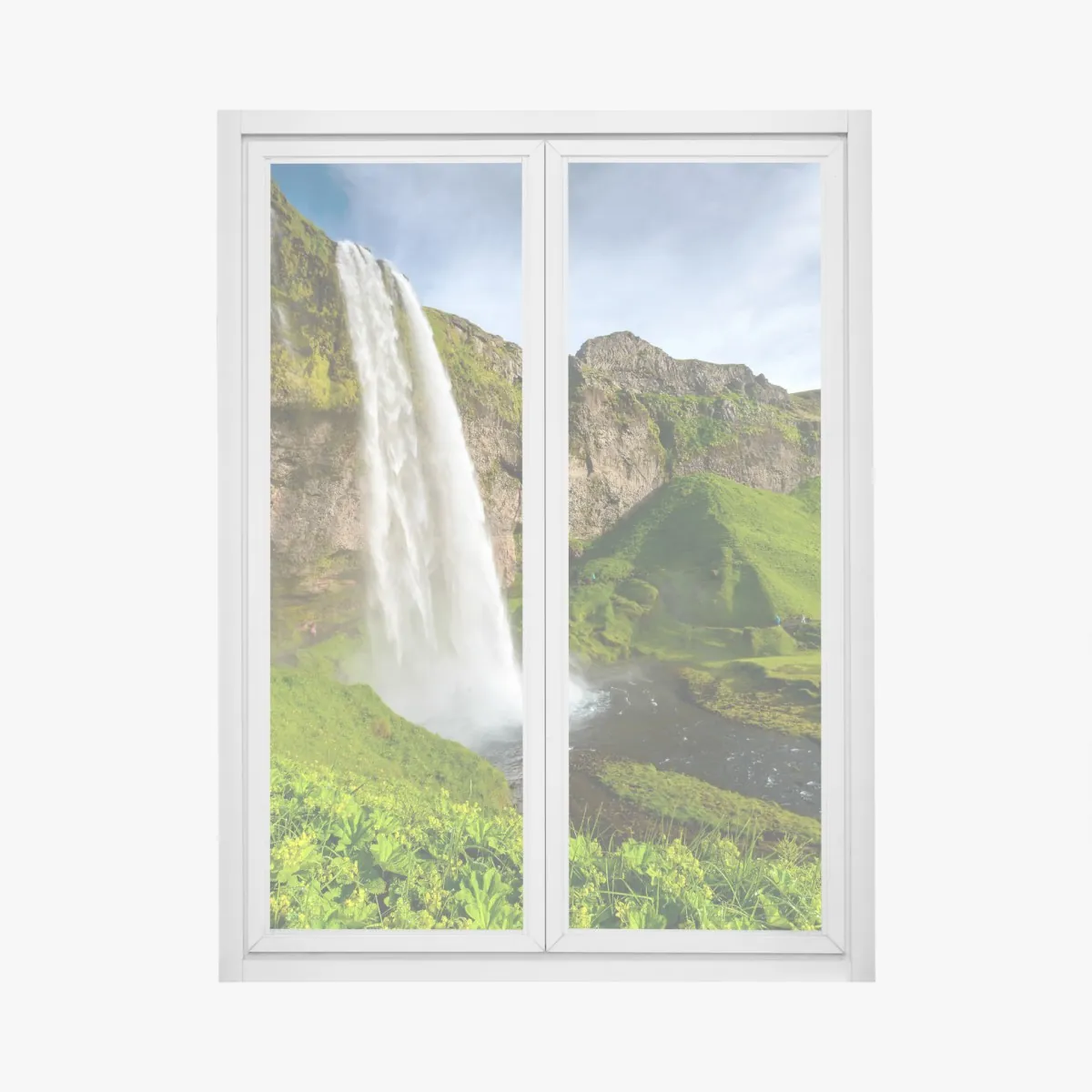 Naklejka na okno Seljalandsfoss wodospad na Islandii – Wallissimo® Naklejka na okno Seljalandsfoss wodospad na Islandii – Wallissimo®