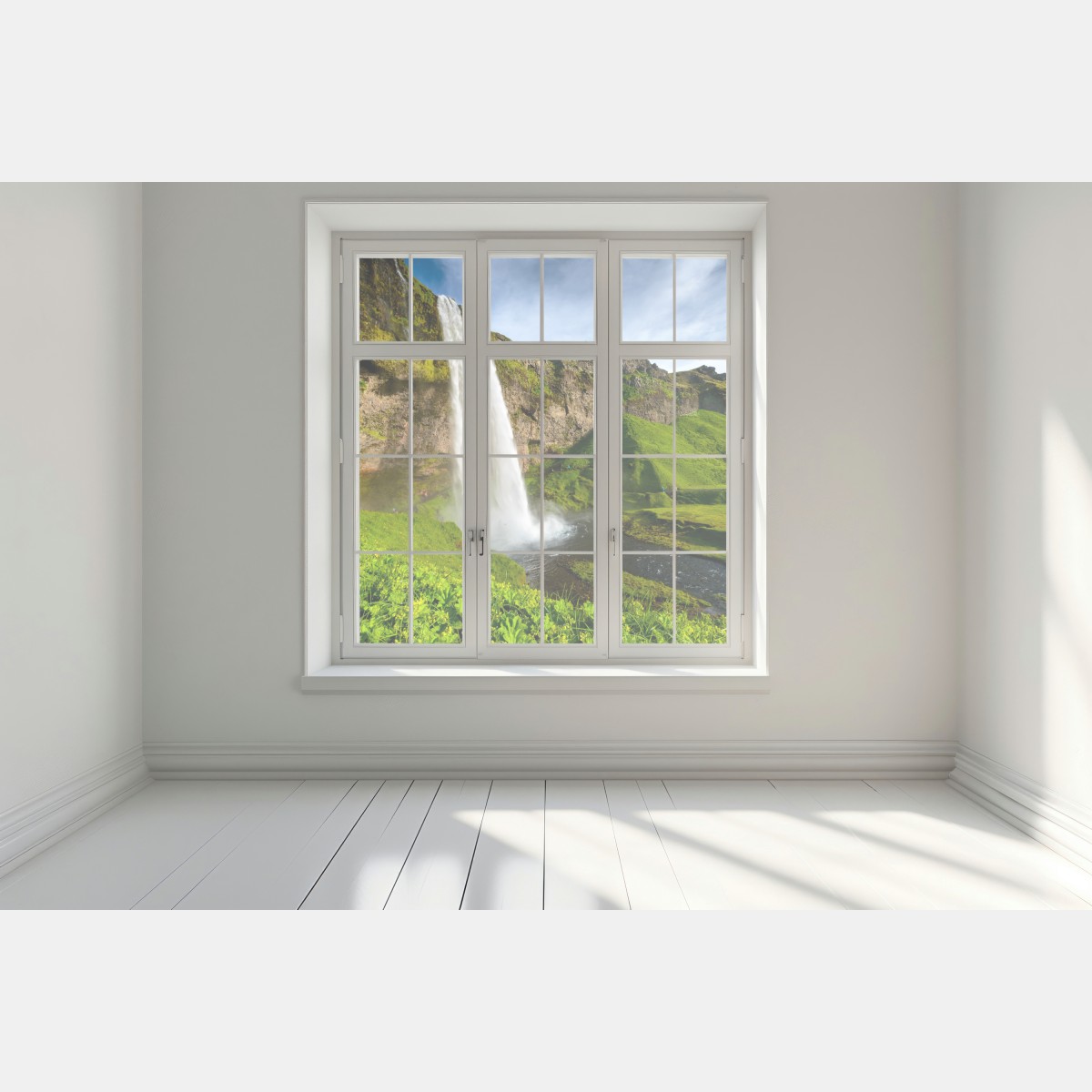 Naklejka na okno Seljalandsfoss wodospad na Islandii – Wallissimo® Naklejka na okno Seljalandsfoss wodospad na Islandii – Wallissimo®