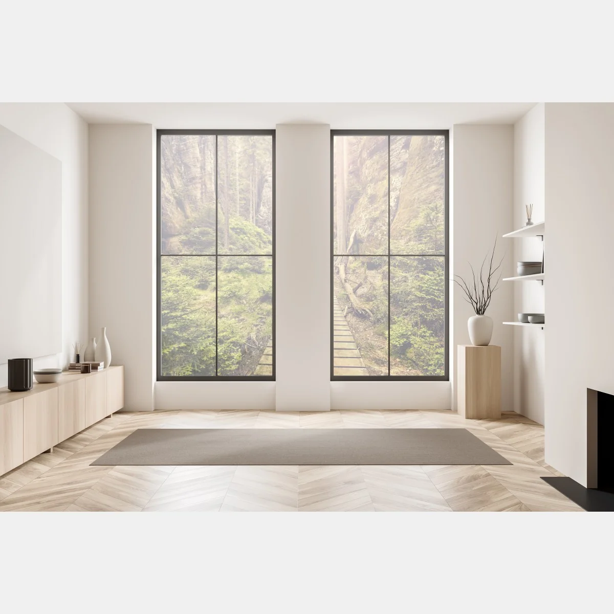 Naklejka na okno słoneczna drewniana kładka w Adrspach Teplice – Wallissimo® Naklejka na okno słoneczna drewniana kładka w Adrspach Teplice – Wallissimo®