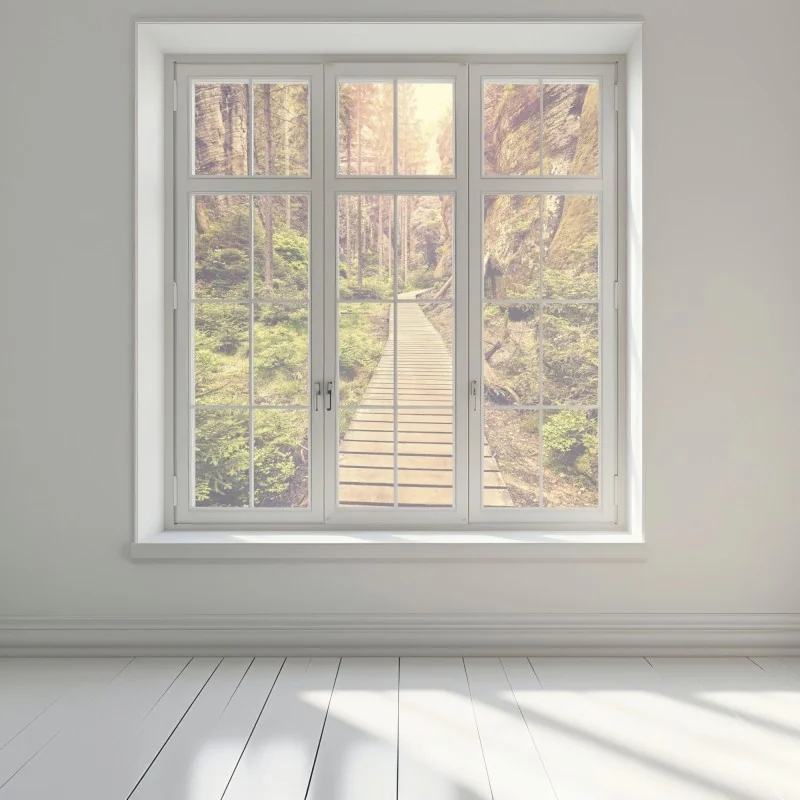 Naklejka na okno słoneczna drewniana kładka w Adrspach Teplice – Wallissimo® Naklejka na okno słoneczna drewniana kładka w Adrspach Teplice – Wallissimo®