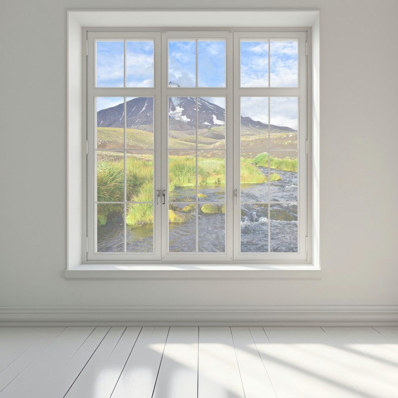 Naklejka na okno widok na wulkan Koryaksky ze stoku północno-wschodniego – Wallissimo® Naklejka na okno widok na wulkan Koryaksky ze stoku północno-wschodniego – Wallissimo®