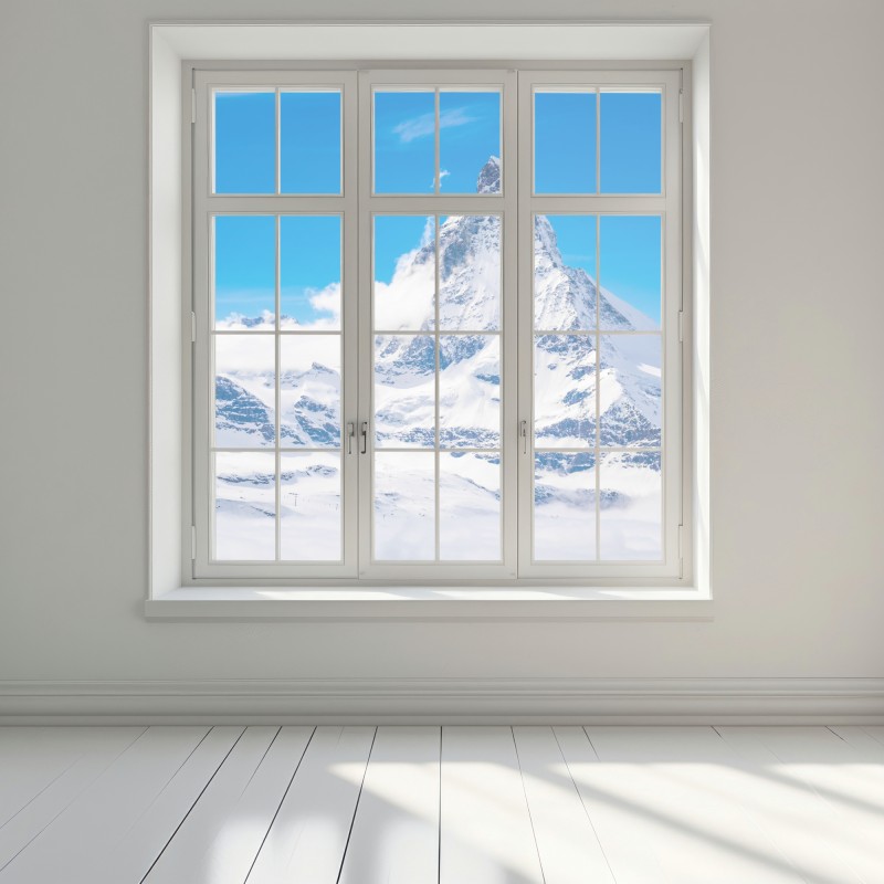 Naklejka na okno Matterhorn w całej okazałości z Gornergrat – Wallissimo® Naklejka na okno Matterhorn w całej okazałości z Gornergrat – Wallissimo®