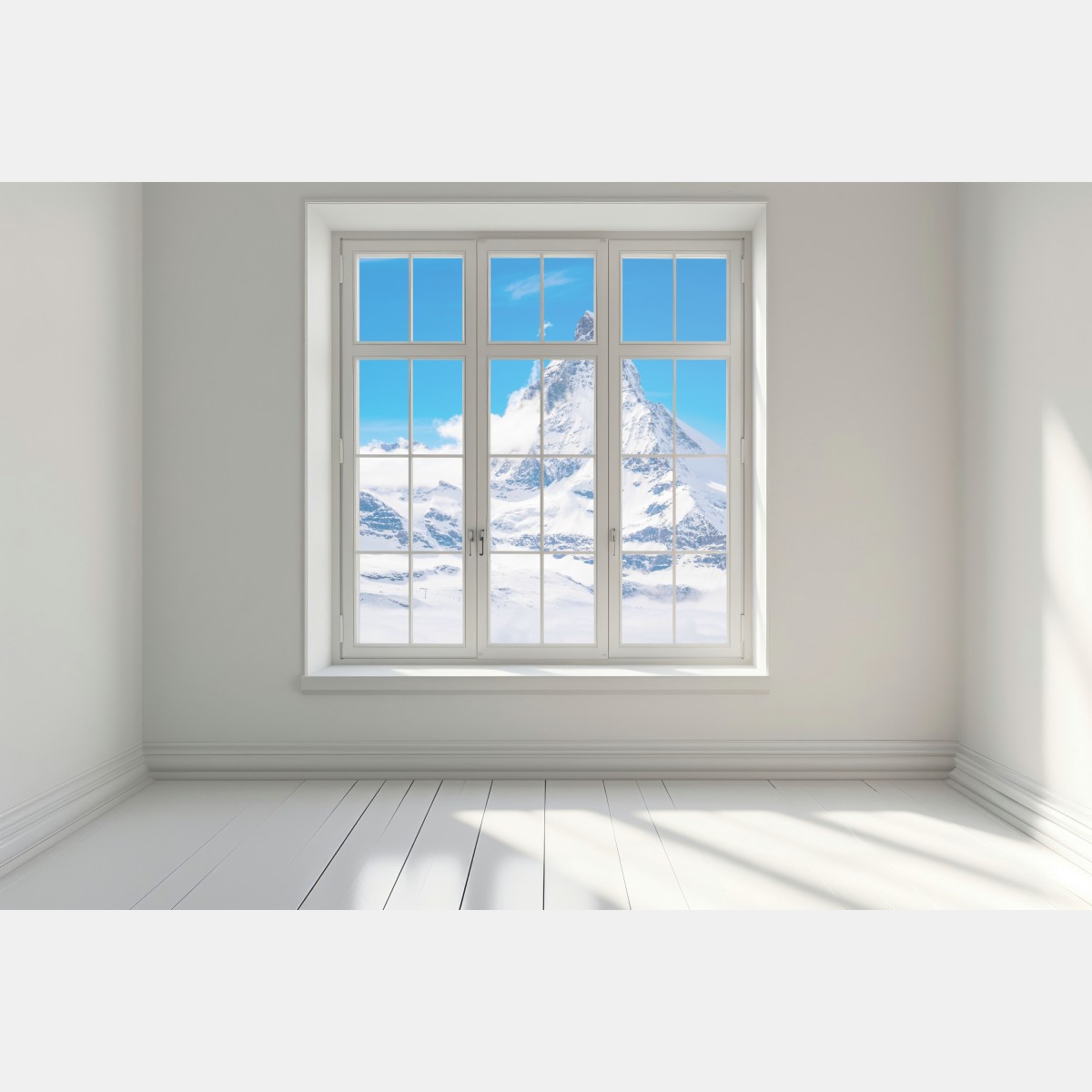 Naklejka na okno Matterhorn w całej okazałości z Gornergrat – Wallissimo® Naklejka na okno Matterhorn w całej okazałości z Gornergrat – Wallissimo®
