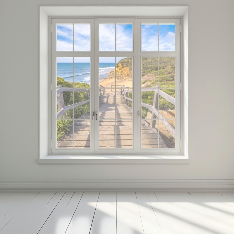 Naklejka na okno ścieżka do Bells Beach nadmorski pejzaż – Wallissimo® Naklejka na okno ścieżka do Bells Beach nadmorski pejzaż – Wallissimo®