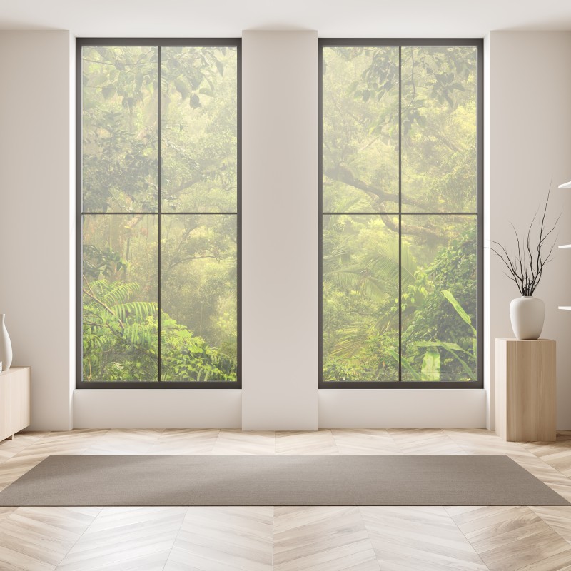 Naklejka na okno abstrakcyjne marmurowe tło w odcieniach turkusu i fioletu ze złotem – Wallissimo®