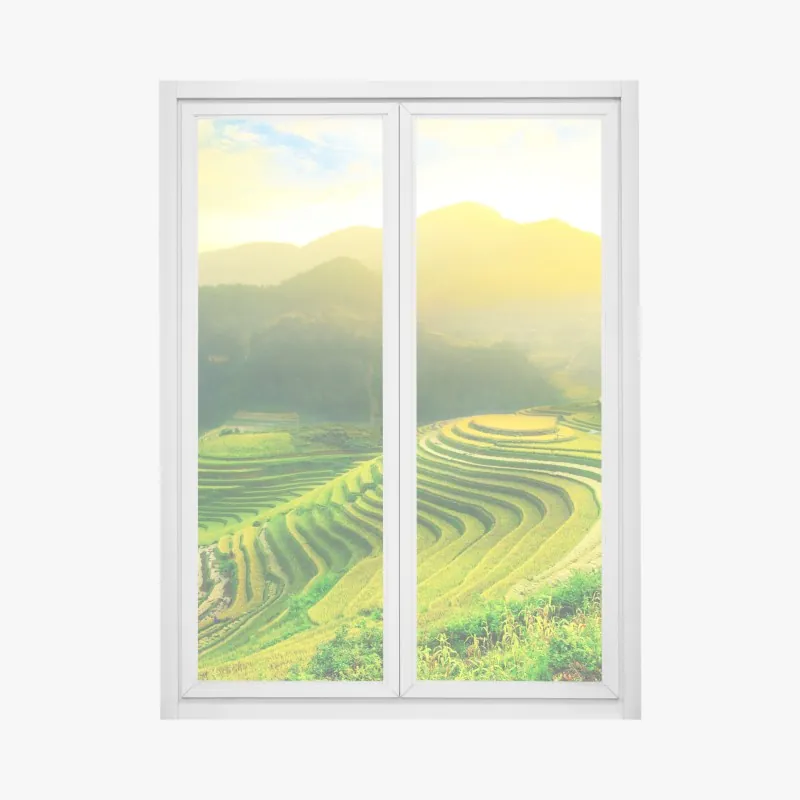 Naklejka na okno delikatny wzór z magnoliami – Wallissimo®