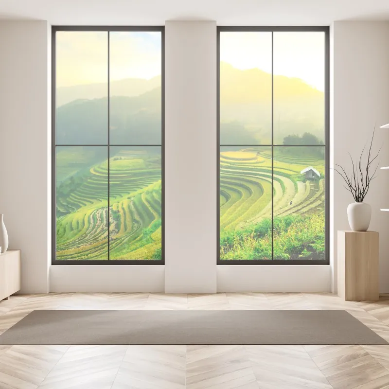 Naklejka na okno delikatny wzór z magnoliami – Wallissimo®