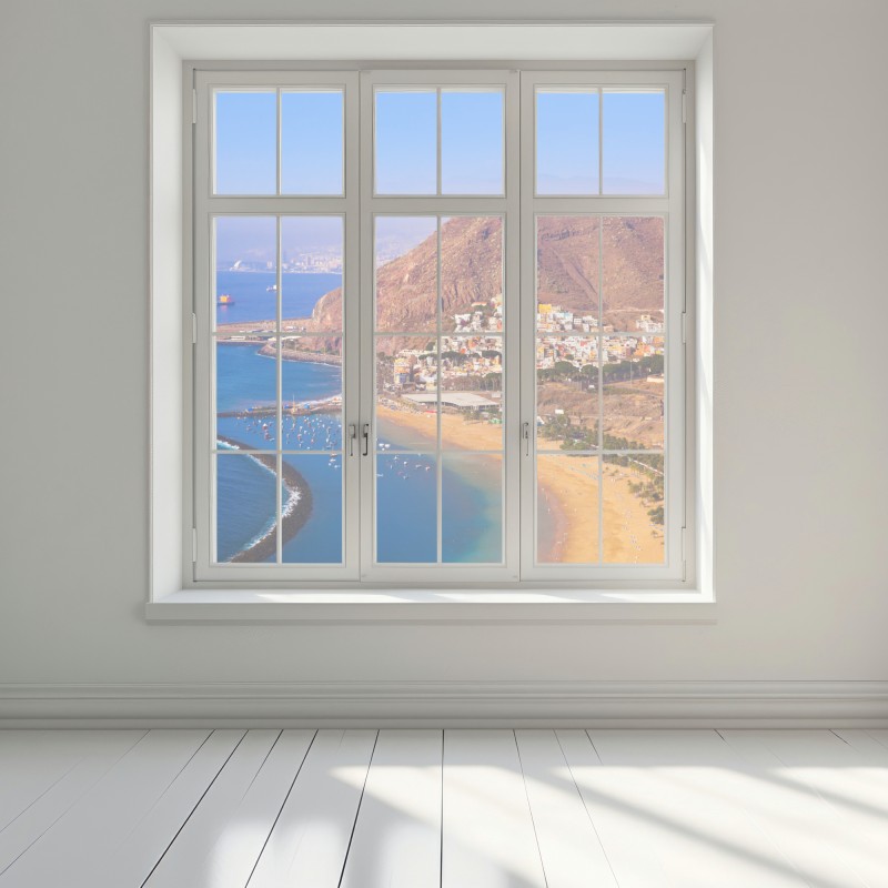 Naklejka na okno plażowy pejzaż Playa de Las Teresitas, Teneryfa – Wallissimo® Naklejka na okno plażowy pejzaż Playa de Las Teresitas, Teneryfa – Wallissimo®