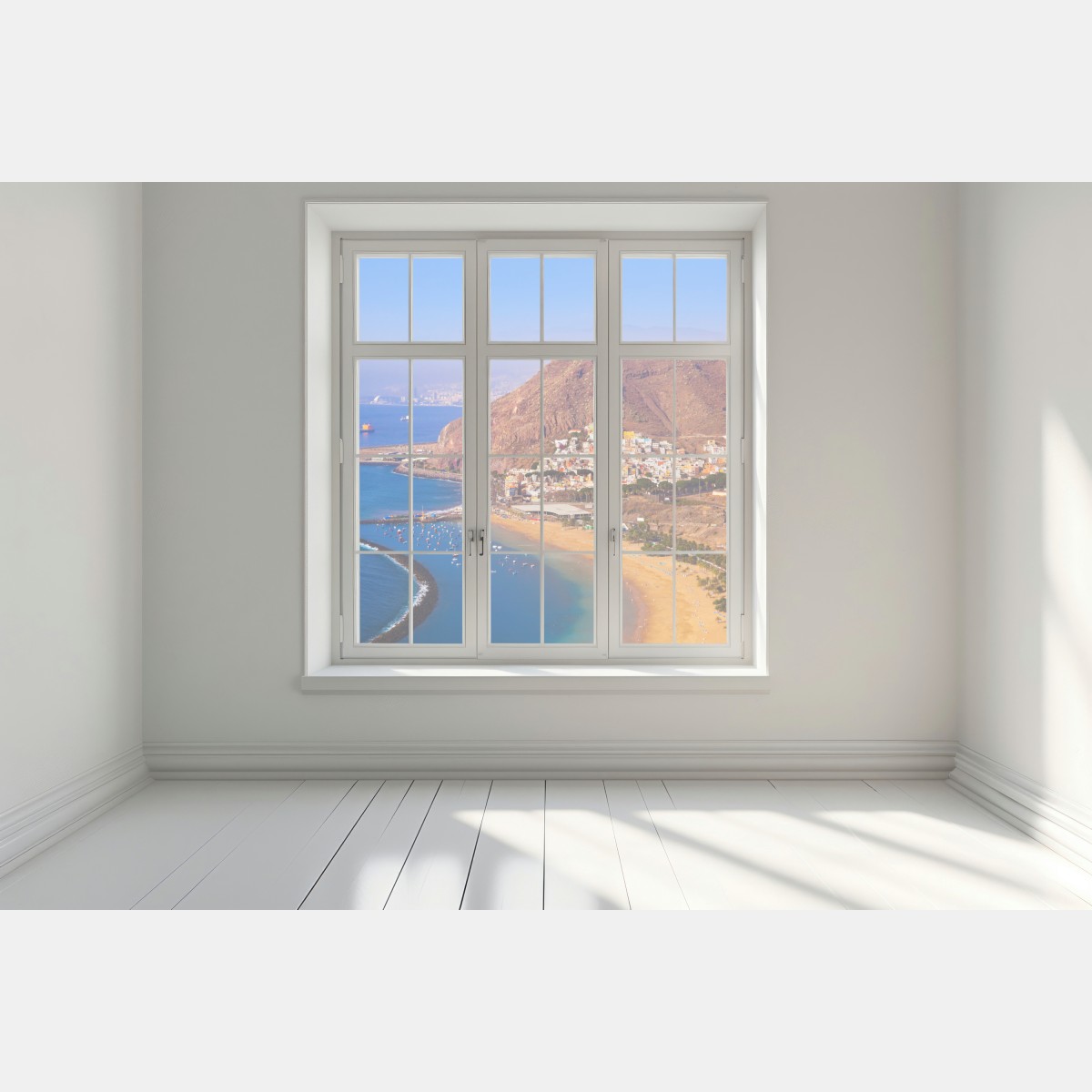 Naklejka na okno plażowy pejzaż Playa de Las Teresitas, Teneryfa – Wallissimo® Naklejka na okno plażowy pejzaż Playa de Las Teresitas, Teneryfa – Wallissimo®