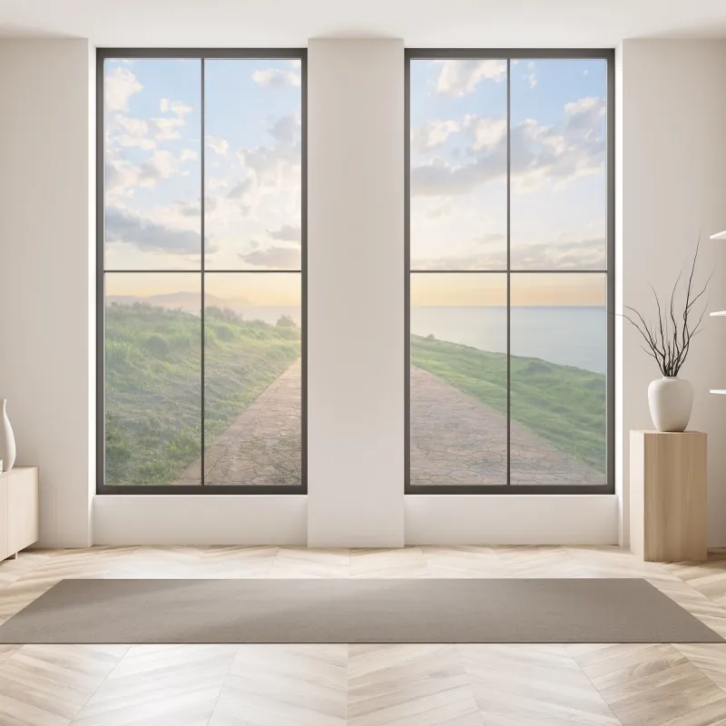 Naklejka na okno majestatyczny widok na Shkhara z Ushguli – Wallissimo®