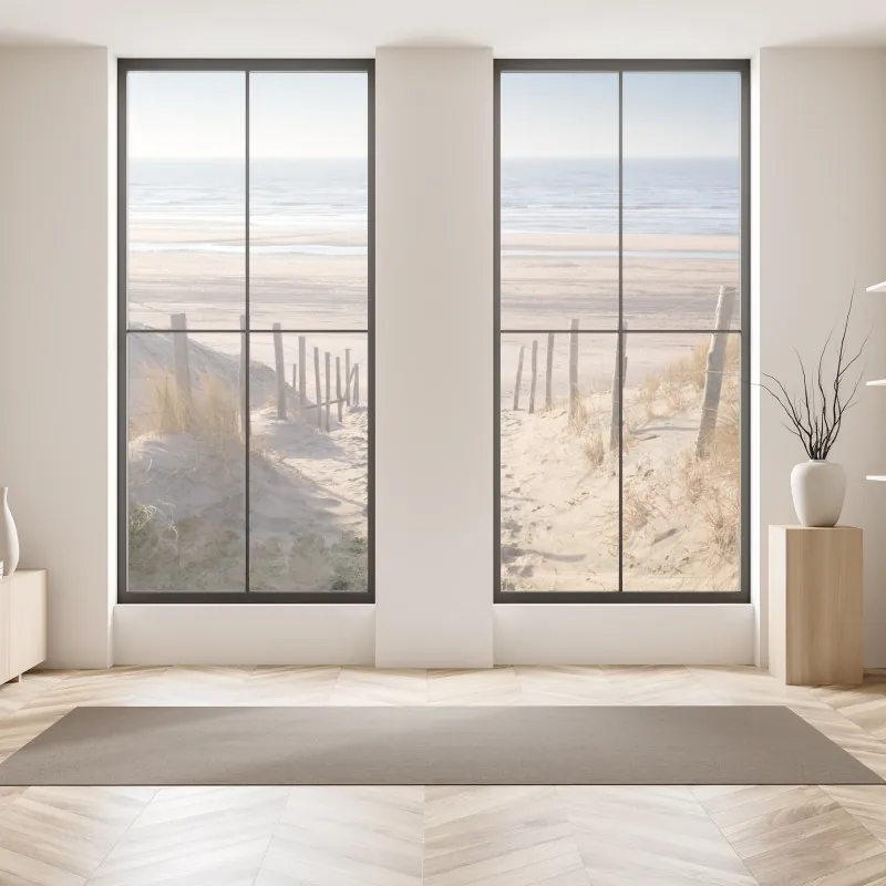 Naklejka na okno tropikalny botaniczny wzór kwiatowy – Wallissimo®