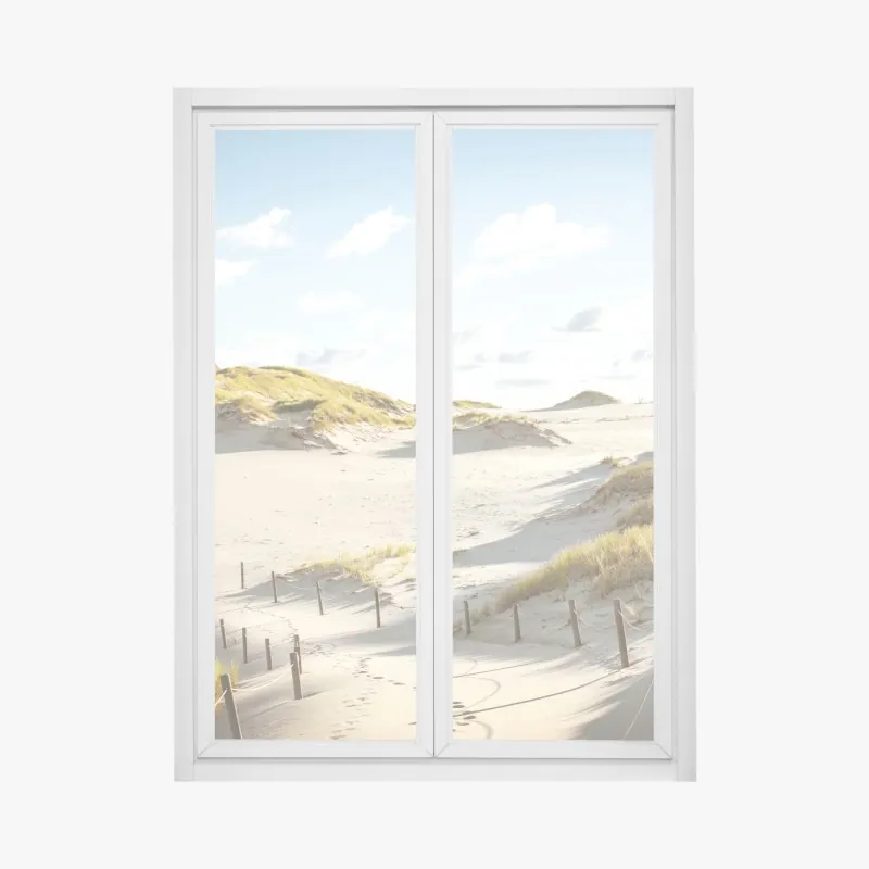 Naklejka na okno spokojne wydmy Słowińskiego Parku Narodowego